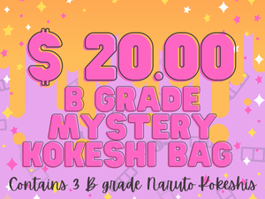 B Grade Pins - Naruto Kokeshi Bag